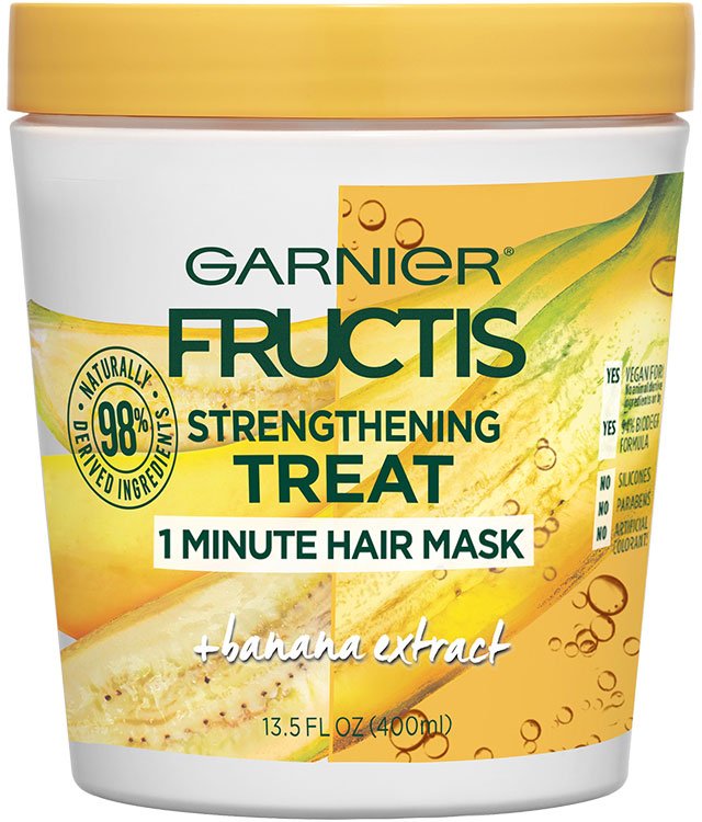 fructis strengthening treat 1 minute hair mask banana extract 400ml packshot