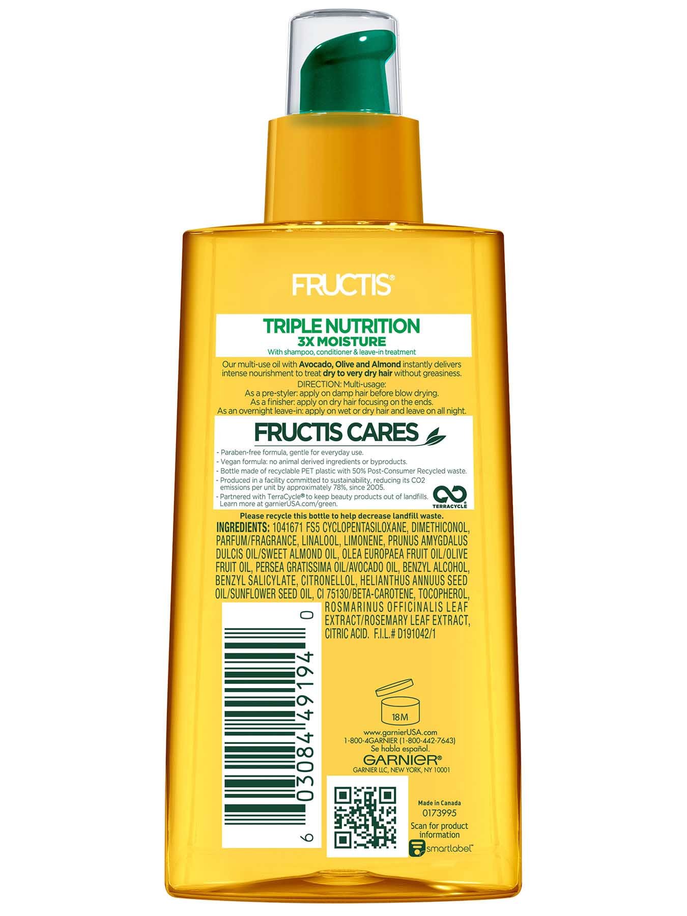 Triple Nutrition Miracle Dry Oil - Dry Damaged Hair ...