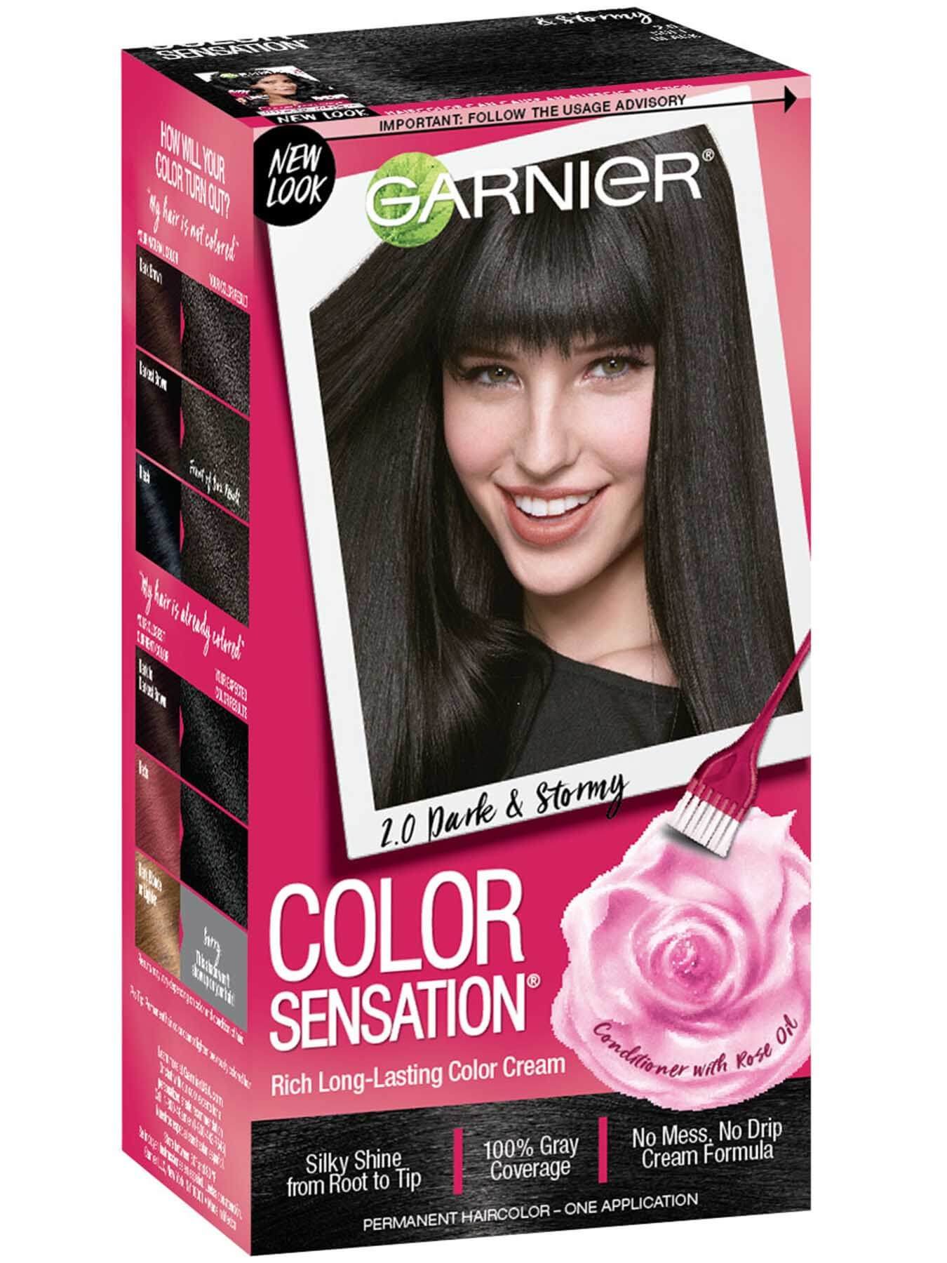 Color Sensation 2.0 - Soft Black Hair Color - Garnier