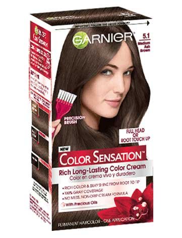 Color Sensation 5.1 - Medium Ash Brown Hair Color - Garnier