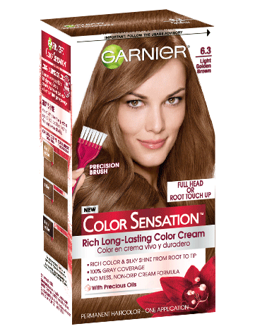 Color Sensation 6.3 - Light Golden Brown Hair Color - Garnier