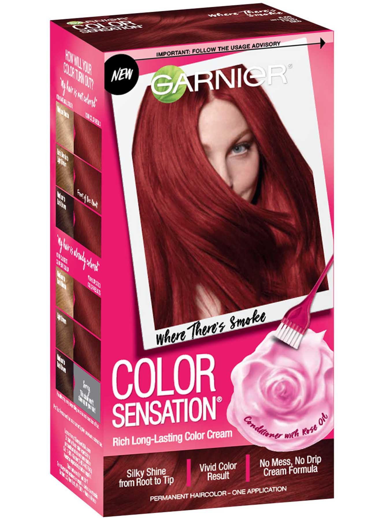 Color Sensation Intense Fiery Red Hair Color Garnier