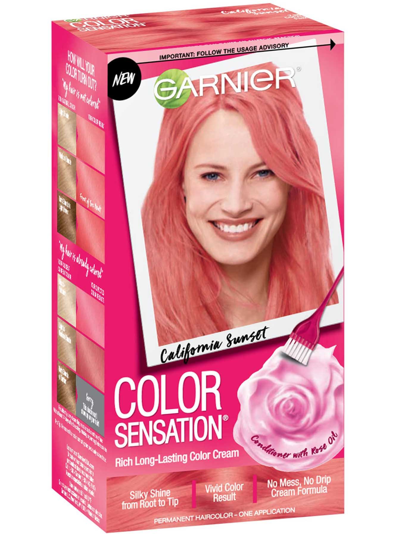 Garnier краска розовая