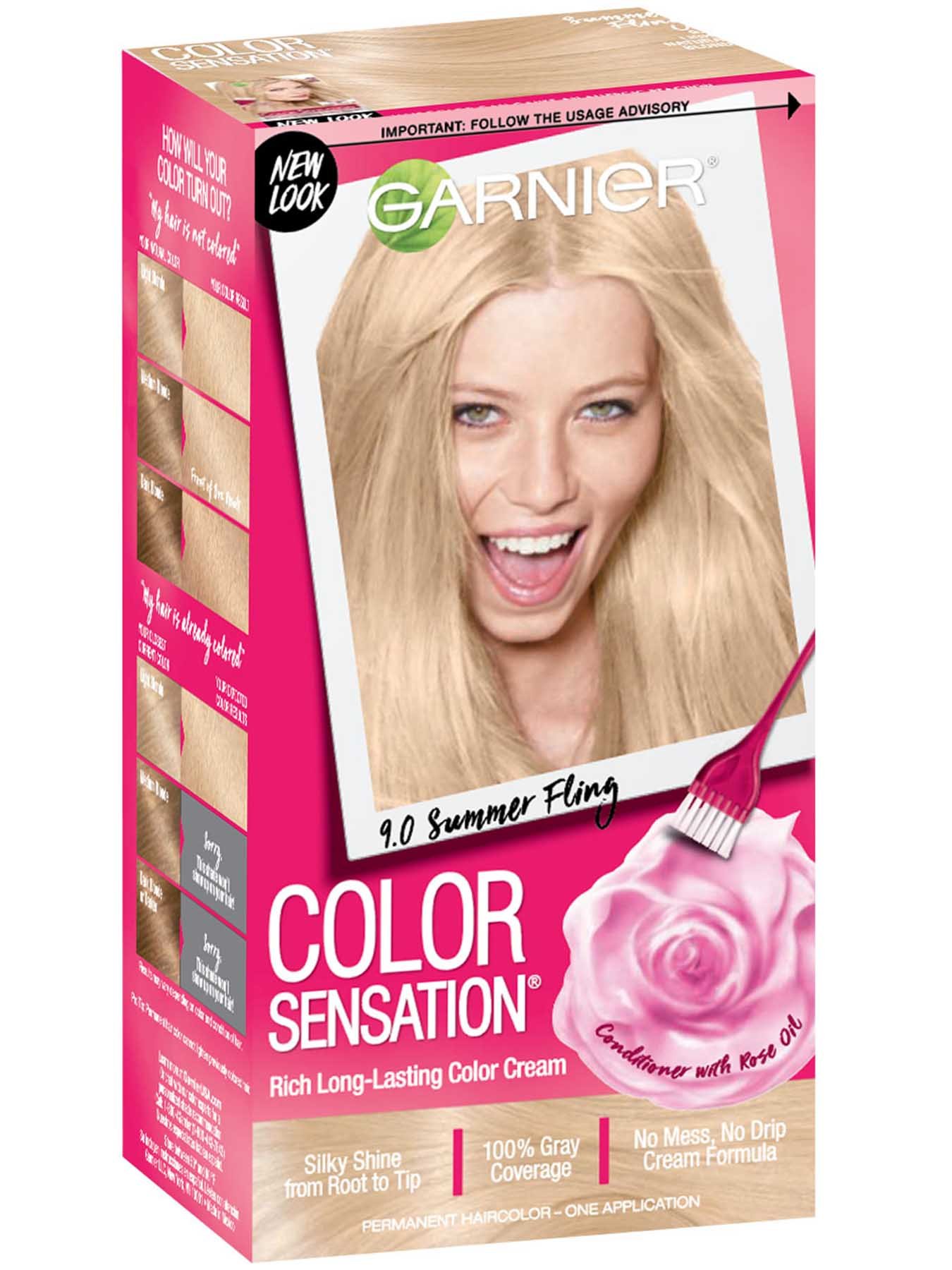 Garnier Colour Sensation Colour Chart