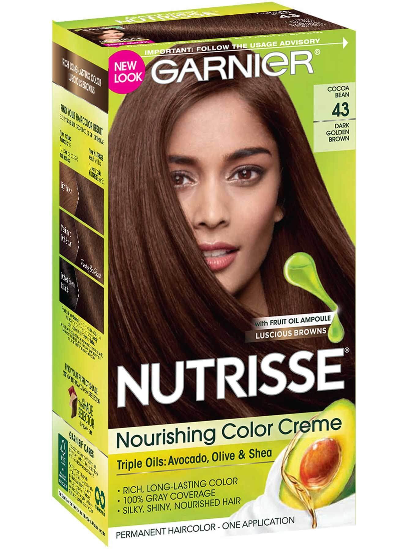 Nutrisse Nourishing Color Creme Dark Golden Brown 43 Garnier