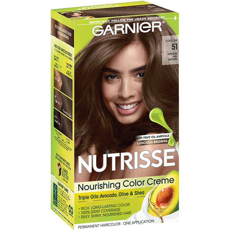 Nutrisse Nourishing Color Creme Medium Ash Brown 51 Garnier