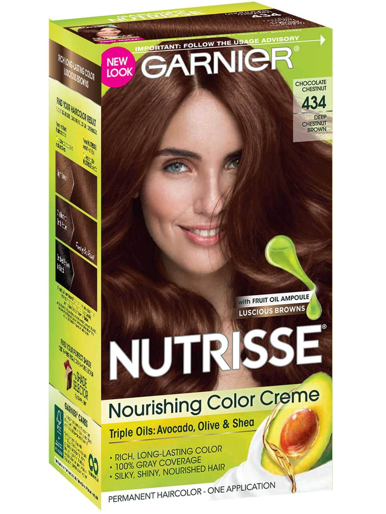 Dark Brown Hair Color - Nutrisse Color Creme - Nourishing ...