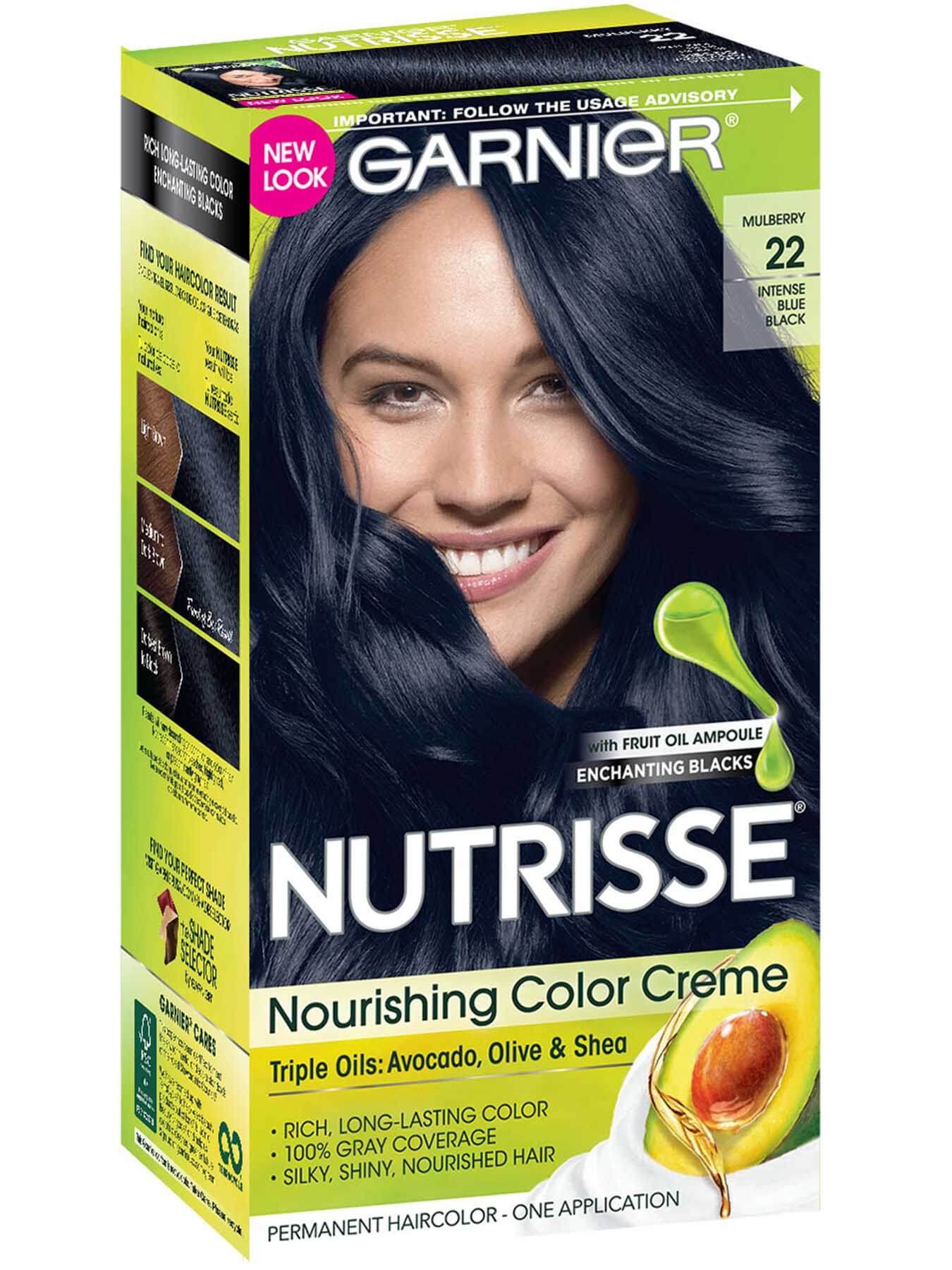 Nourishing Color Creme 22 - Intense Blue Black Hair Color ...