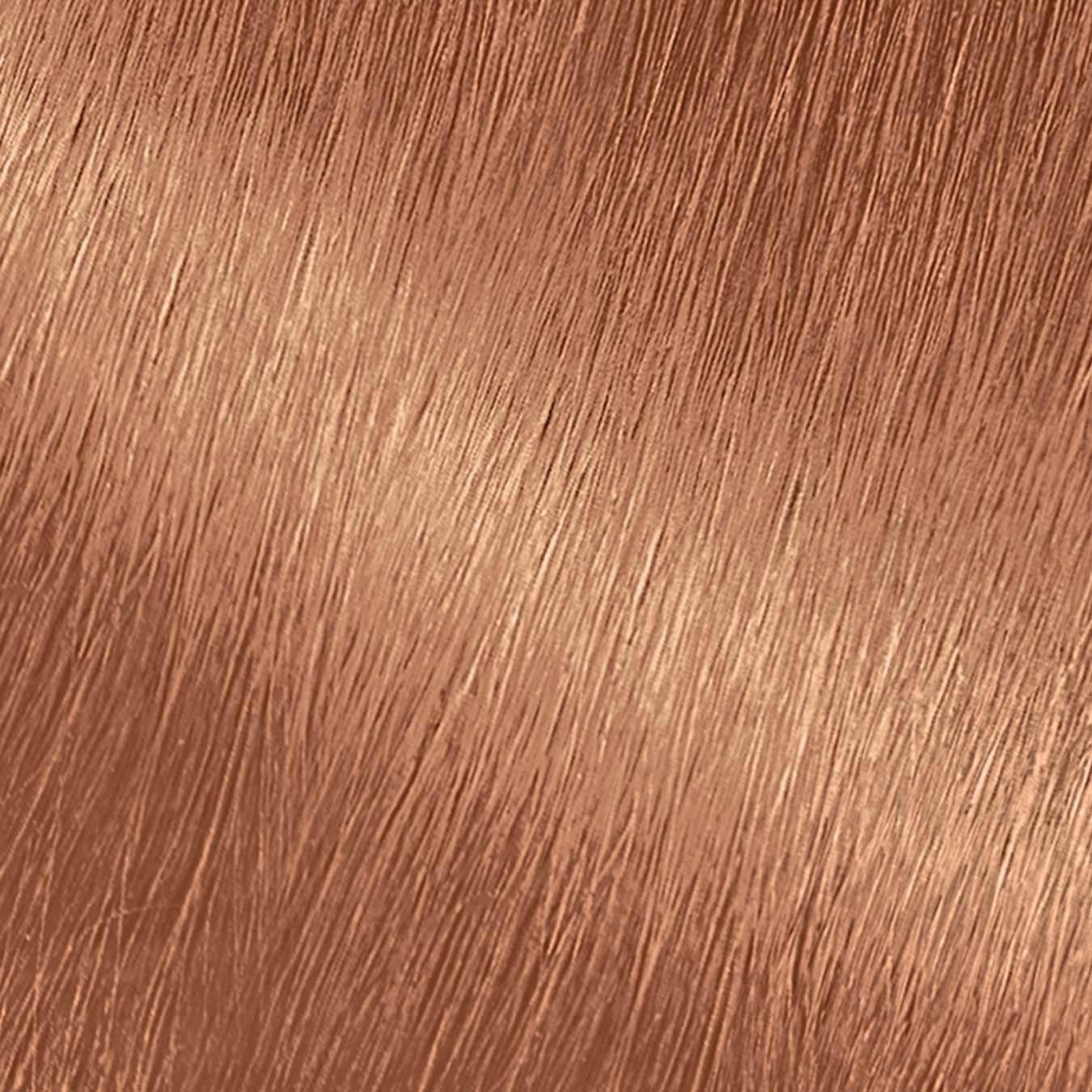 Hair Swatch of Nutrisse Crème 84 - Apricot Jam.
