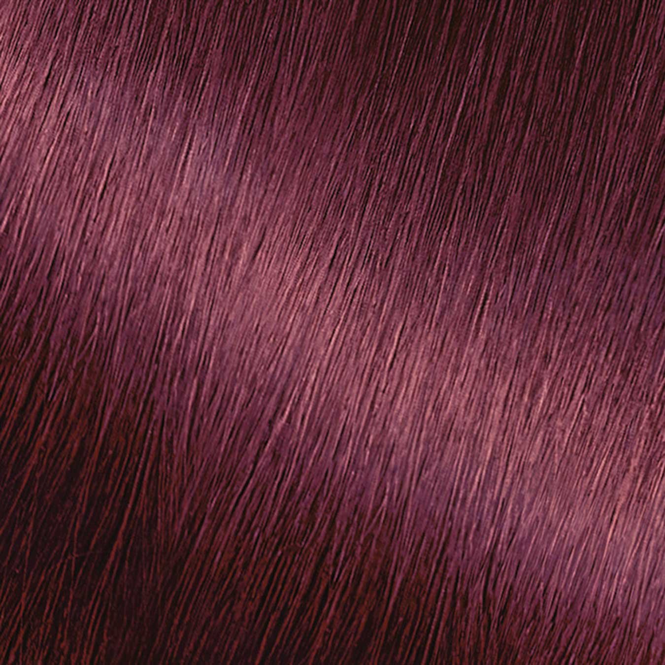 Hair Swatch of Nutrisse Ultra Color M2 Sweet Grenadine.