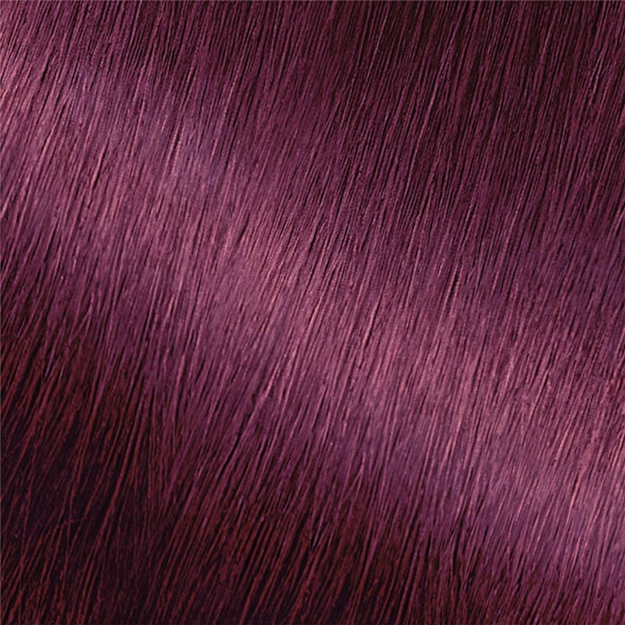 garnier nutrisse ultra color hair color swatch  v2 intense violet shade