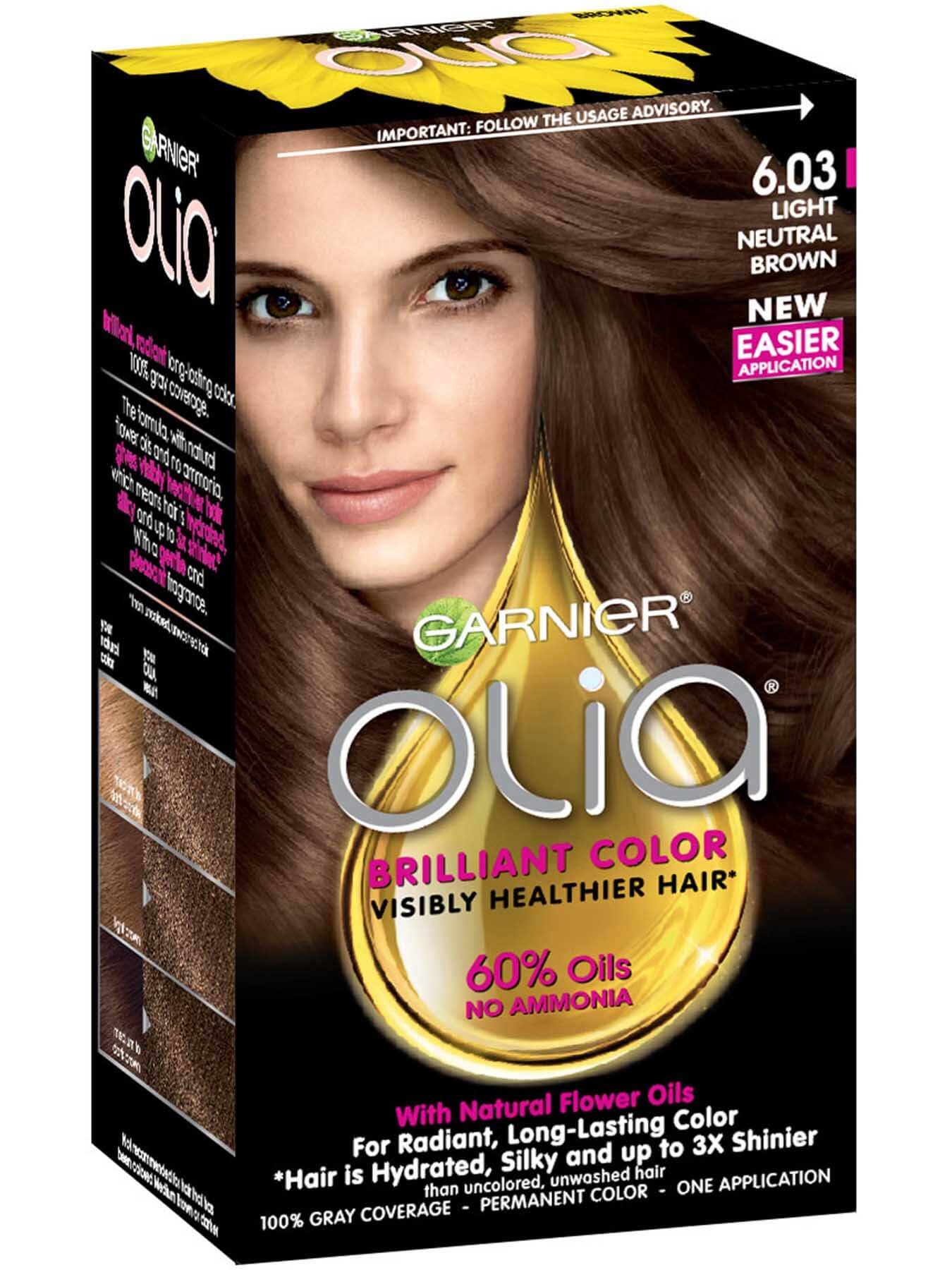 Olia - Ammonia-Free Permanent Light Neutral Brown Hair 
