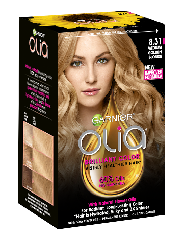 Garnier Olia 8.31 - Medium Golden Blonde - Powered Permanent Hair Color