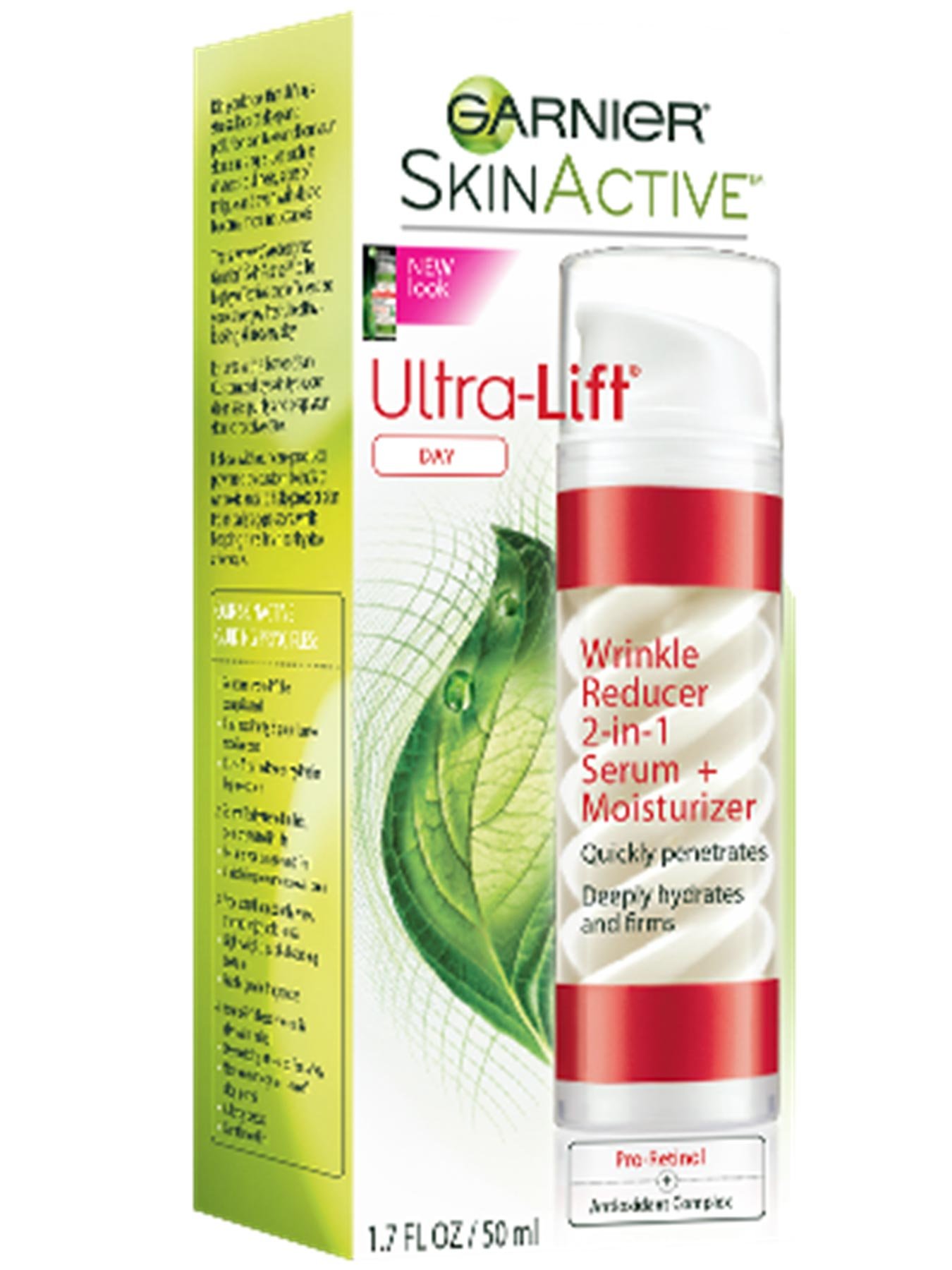 Front view of Ultra-Lift 2-in-1 Serum + Moisturizer box.