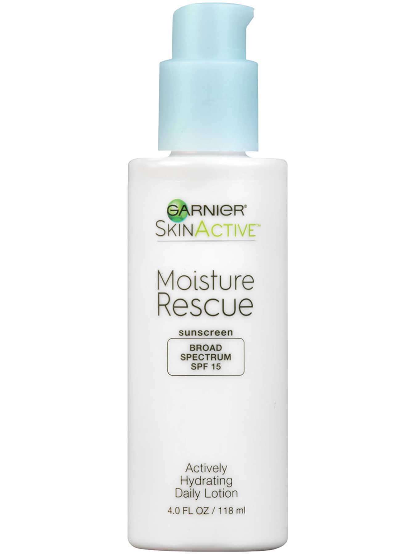 Front view of Moisture Rescue Broad Spectrum SPF 15, Actively Hydrating Daily Lotion.
