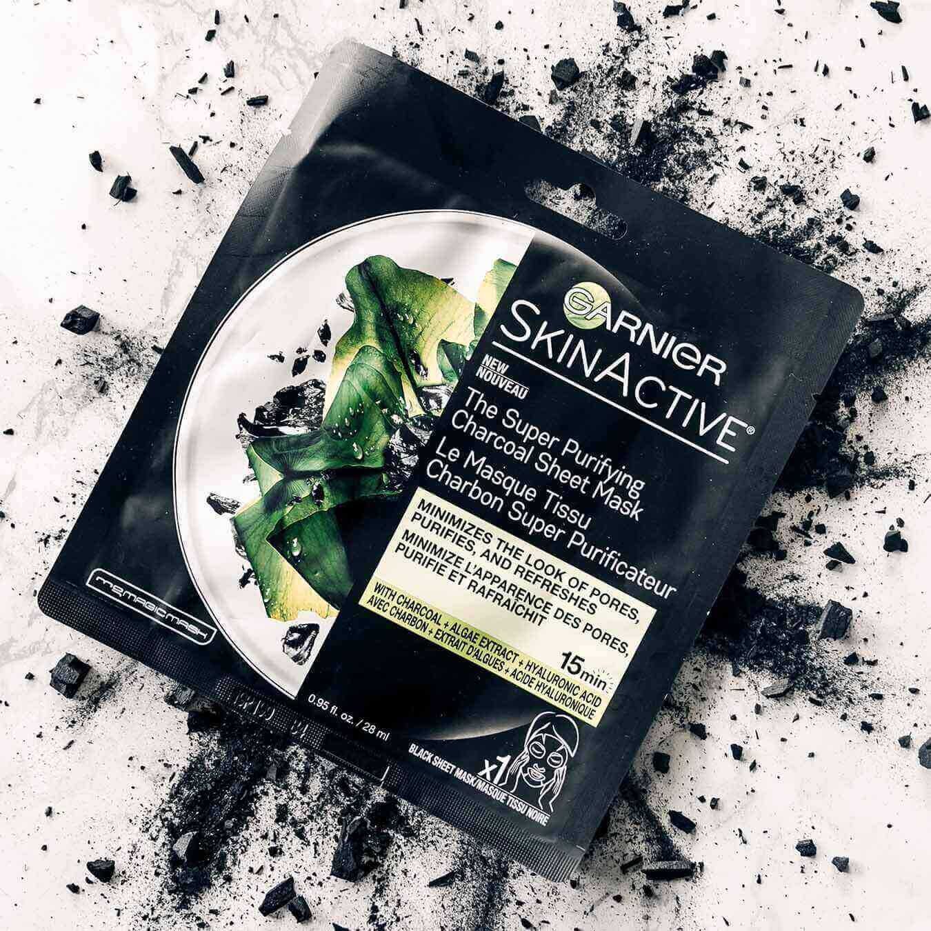 Garnier FlatLay 1350x1350 0001s 0001s 0019 SkinActive Charcoal SheetMask 2