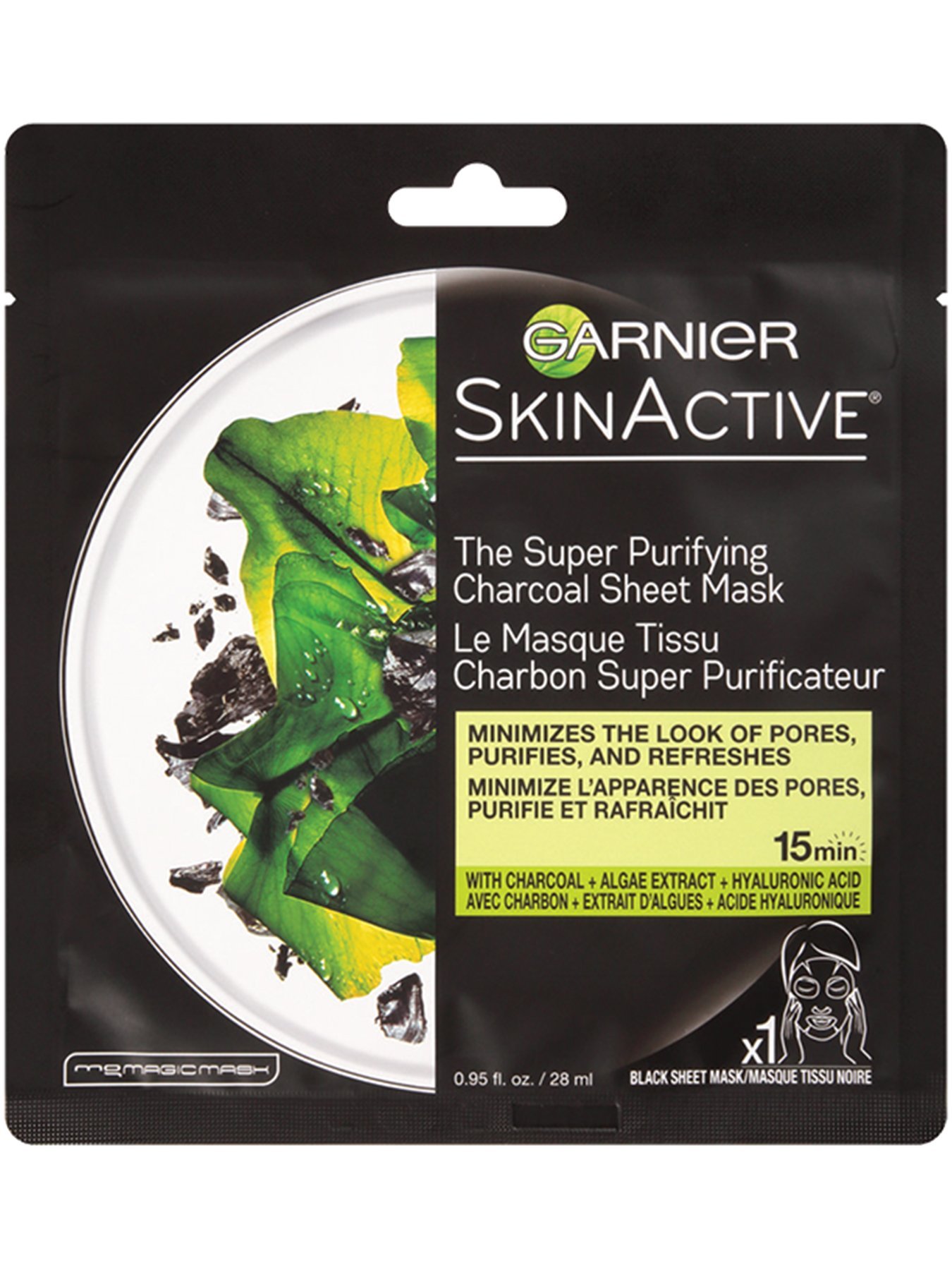 Garnier skinactive charcoal mask