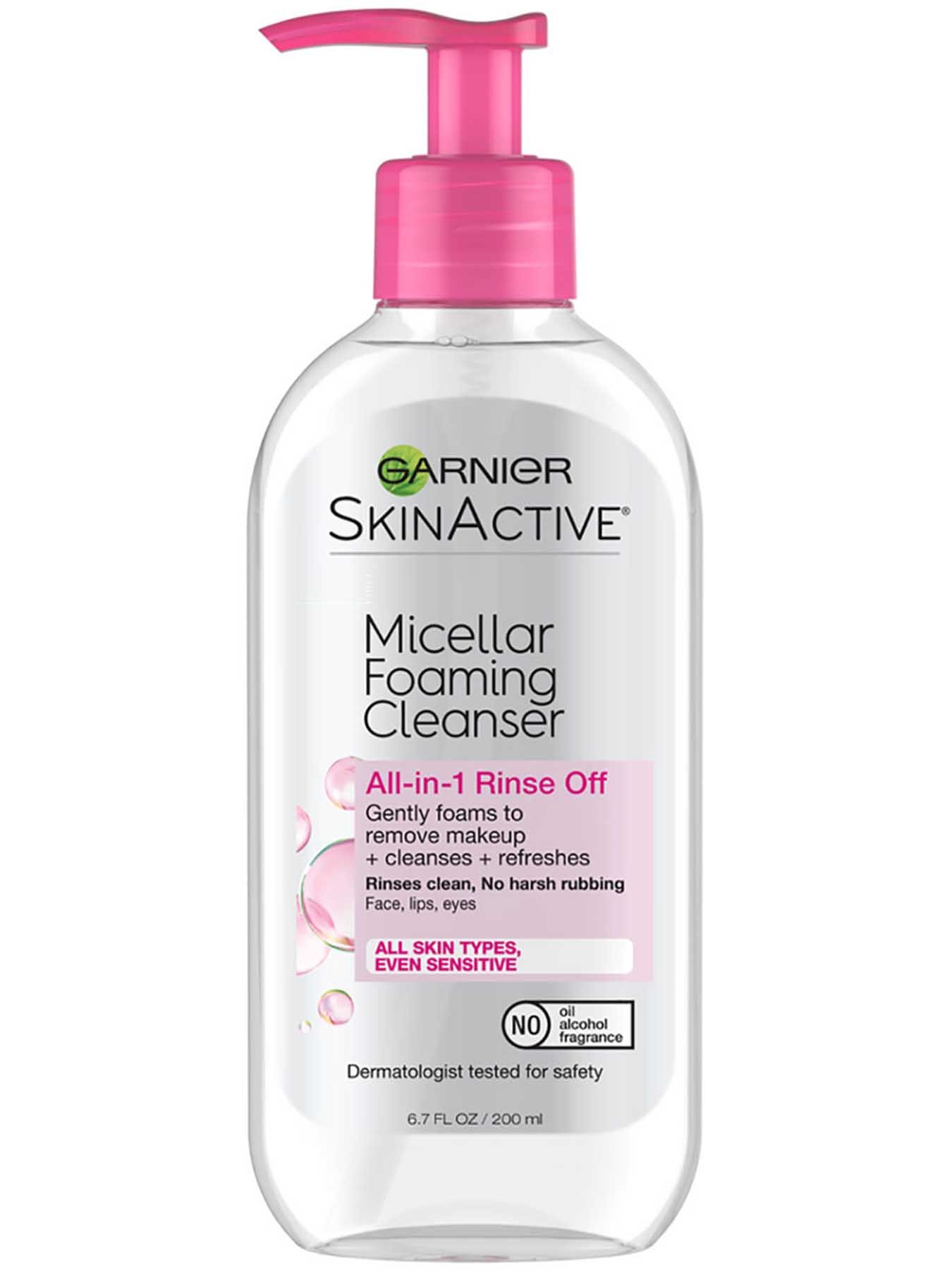 Front view of Pink Cap Foaming Gel Cleanser.