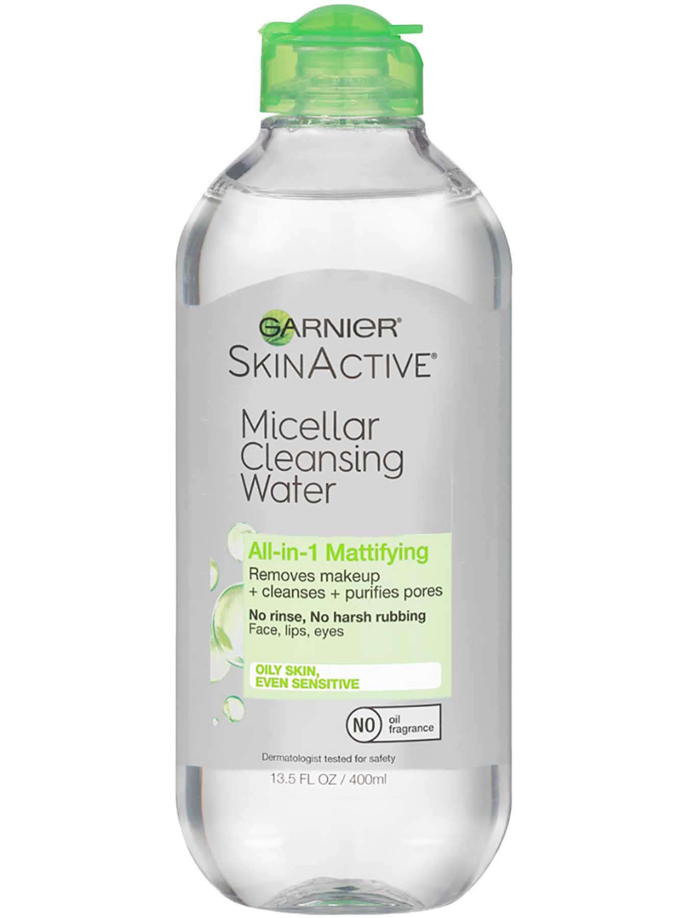 Front view of Green Cap Cleansing Water All-in-1 Mattifying, Oily and Sensitive Skin.