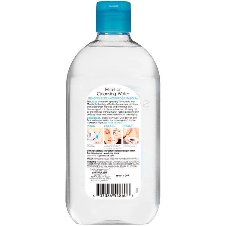 Garnier Skincare Micellar cleansing water - all-in-1 waterproof - back