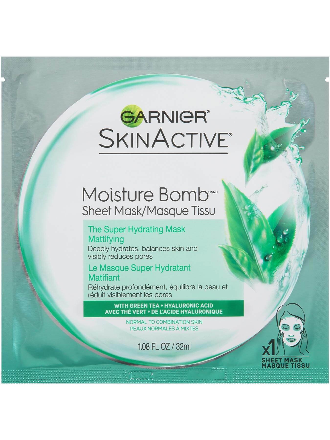Front view of The Super Hydrating Sheet Mask - Mattifying.