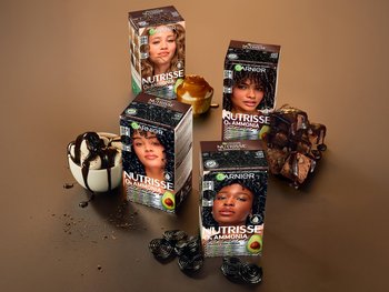 Garnier Nutrisse 0% Ammonia Glossy Curl Color collection