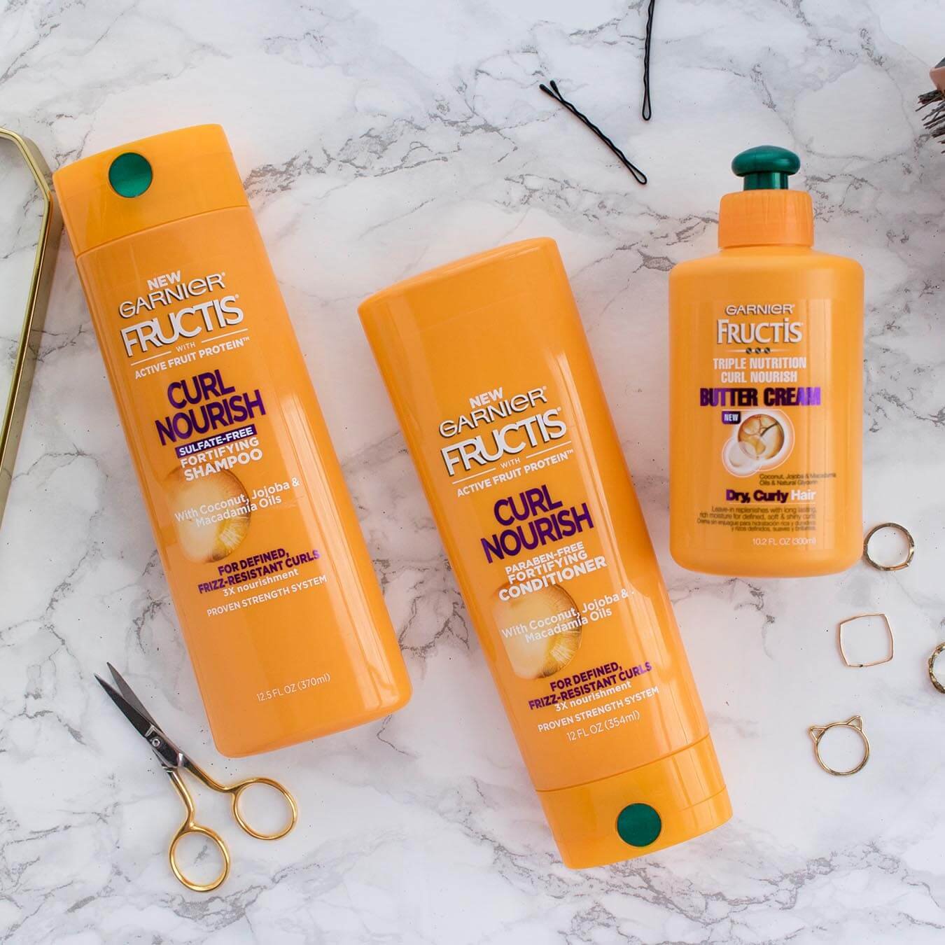 Curl Nourish Shampoo Curly Hair Garnier Fructis