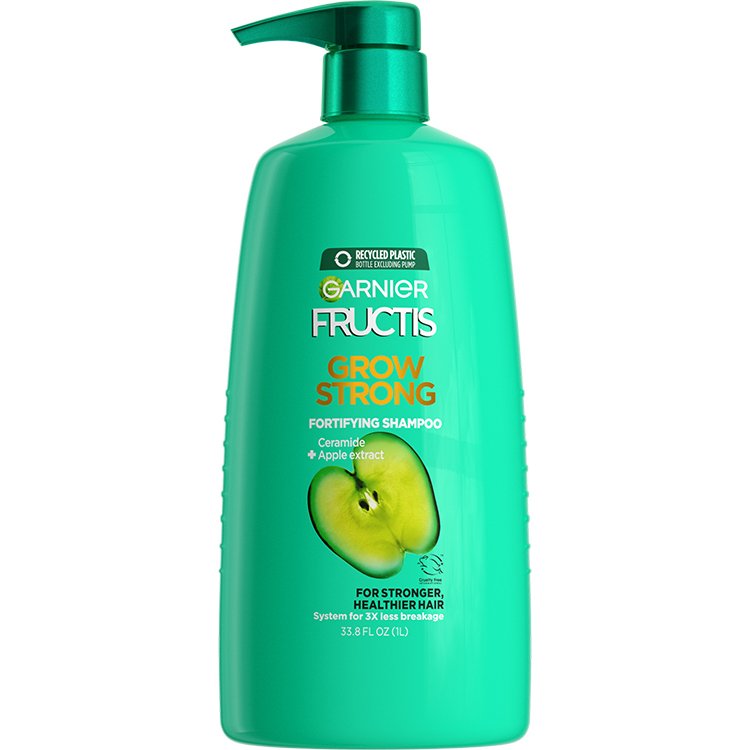 Fructis Grow Strong Shampoo 33.8 floz front