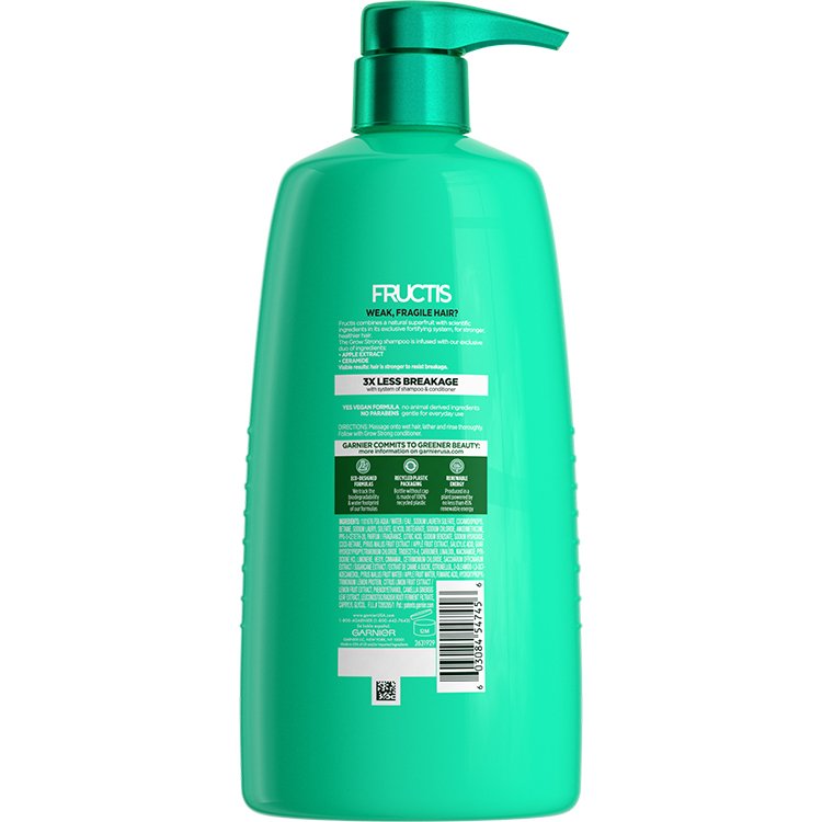Fructis Grow Strong Shampoo 33.8 floz back
