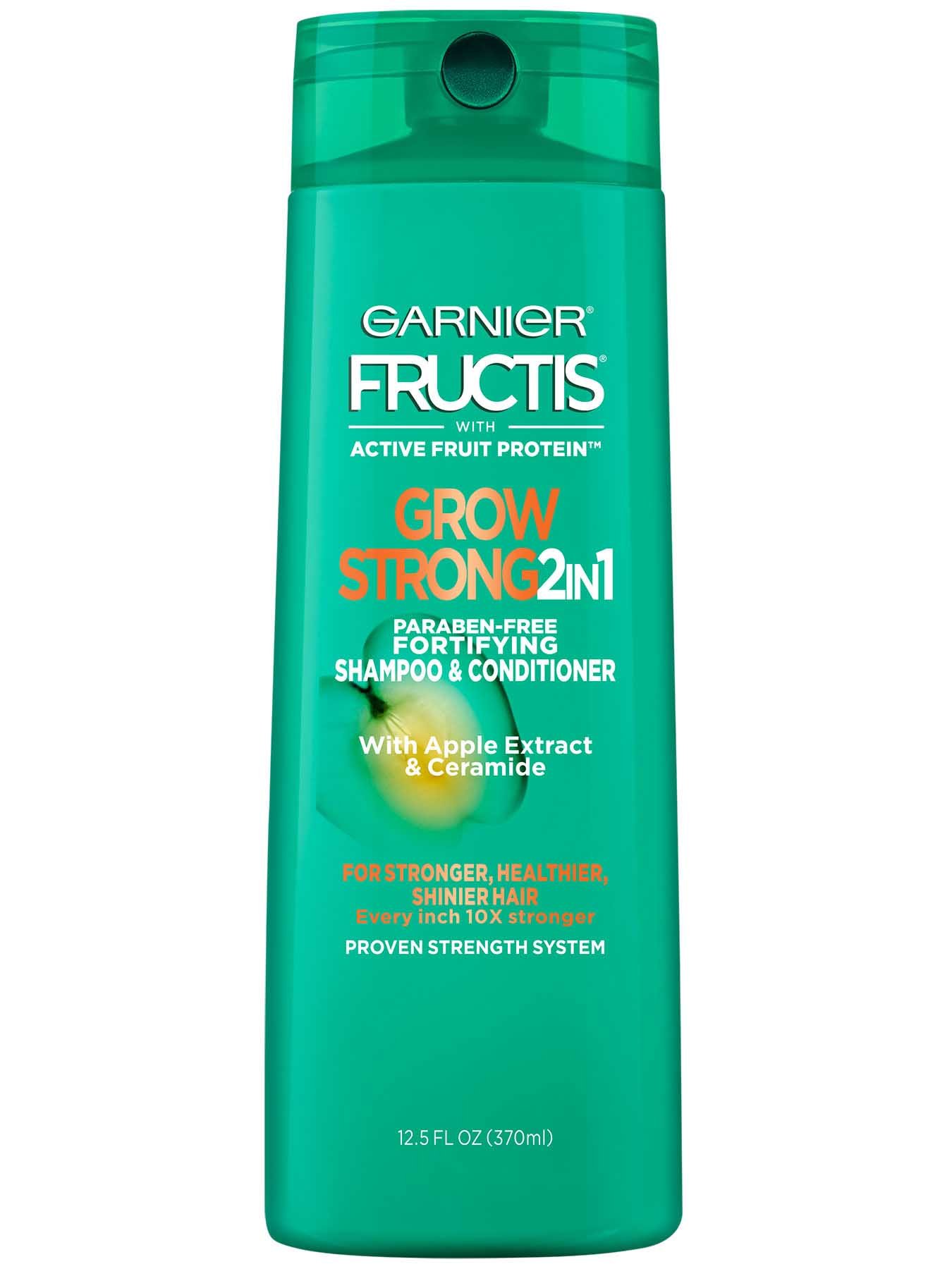 Front view of Grow Strong 2-in-1 Shampoo and Conditioner.