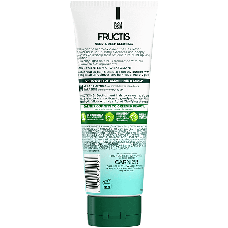 Garnier hair scrub