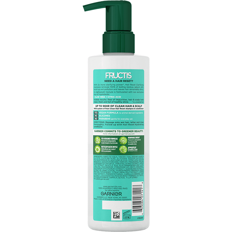 Garnier fructis pure clean shampoo