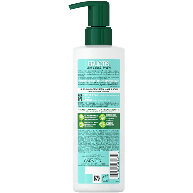 Garnier pure clean shampoo