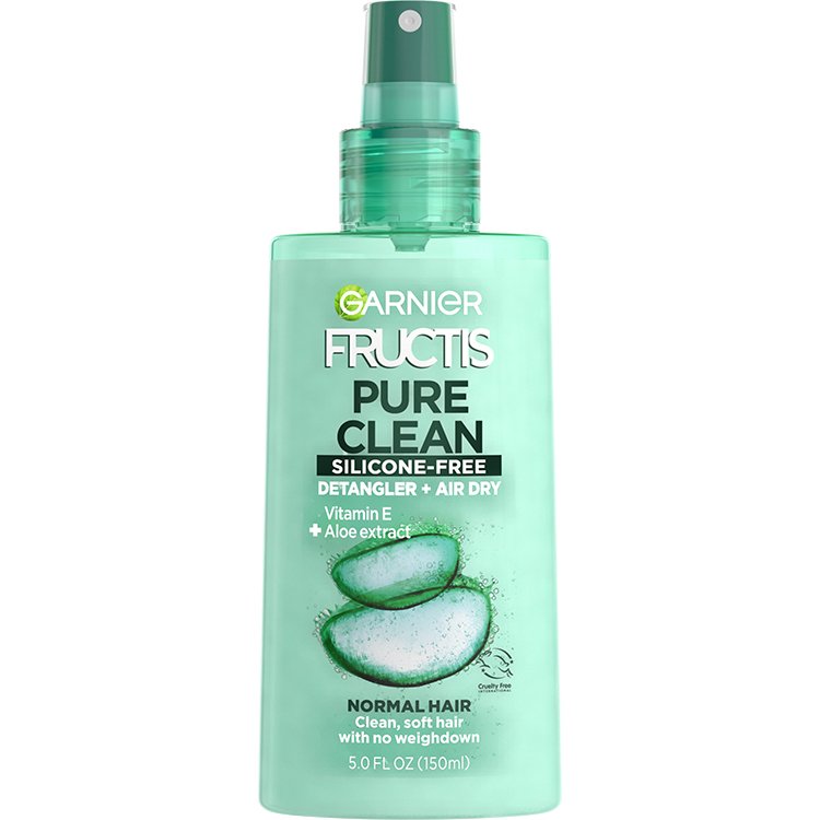 Front view of Pure Clean Aloe Detangler for Oily Hair.