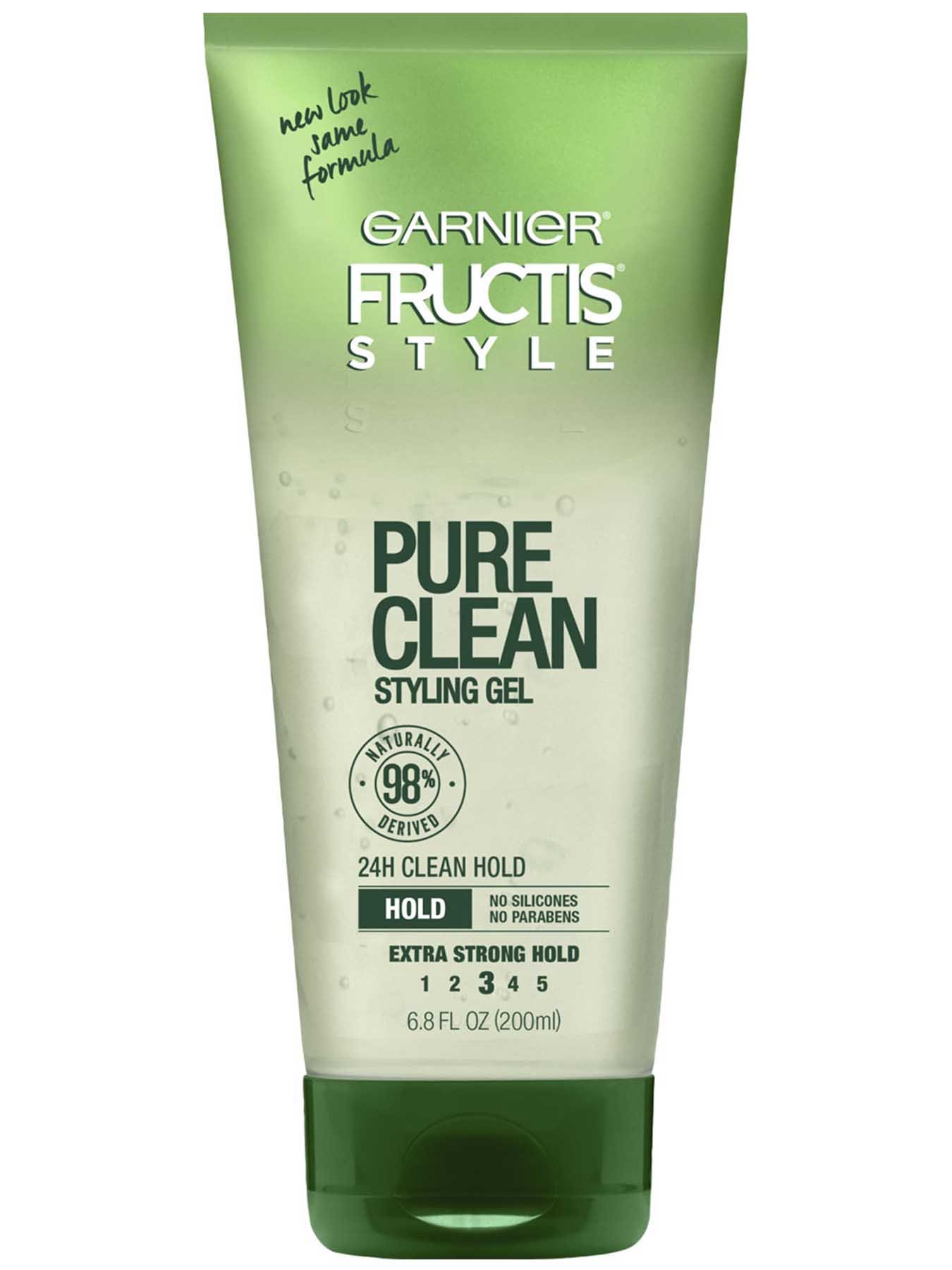 Pure Clean Styling Gel Strong Hold Hair Gel Garnier Fructis