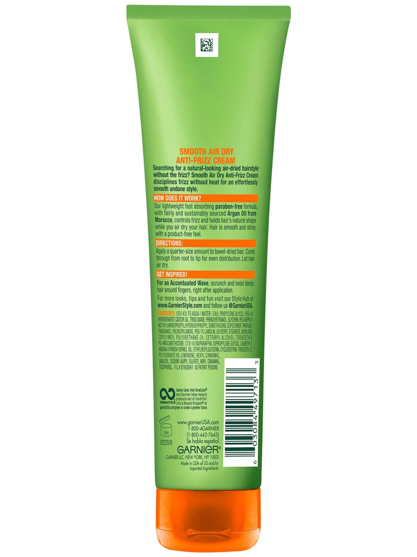 Back view of Smooth Air Dry Anti-Frizz Cream.