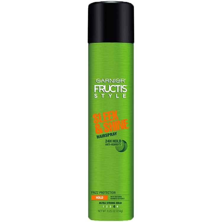 Garnier Fructis Style Sleek and Shine Anti-Humidity Hairspray front of pack