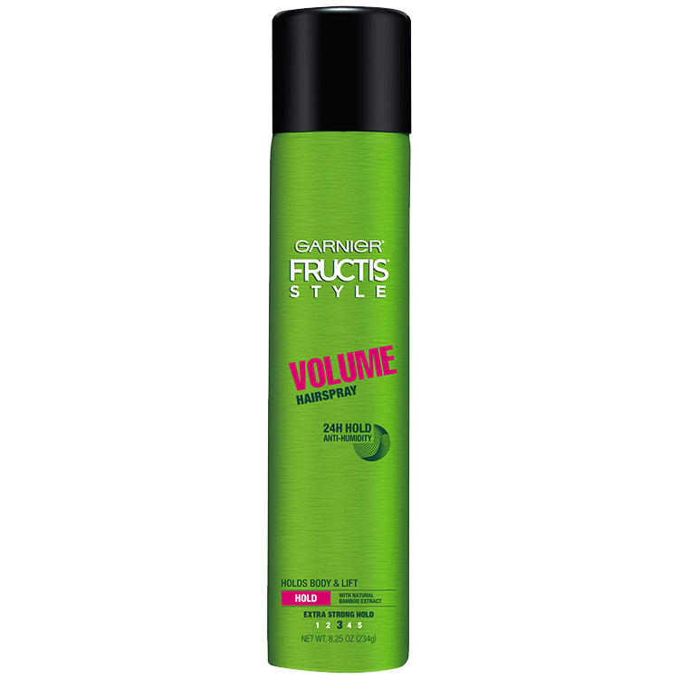 Garnier Fructis Style Volume Hairspray Front Of Bottle
