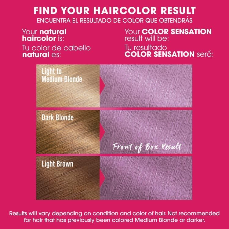 Color sensation 8.21 sweet lavender dreams iridescent purple before after swatch
