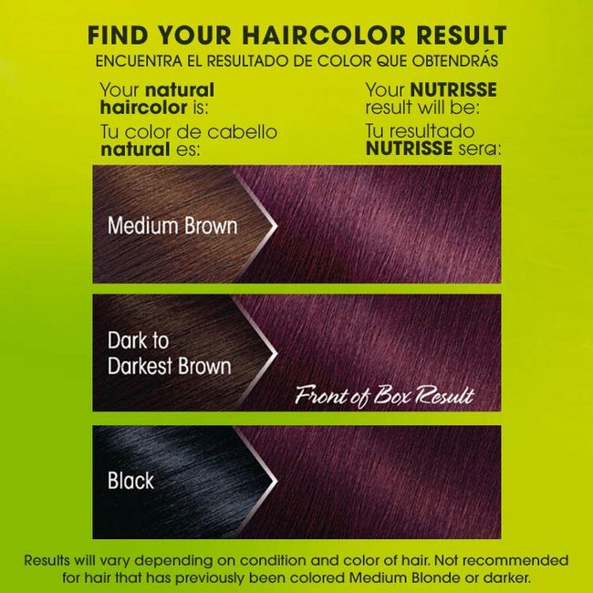 Nutrisse Color Creme - Darkest Berry Burgundy Hair Color - Garnier