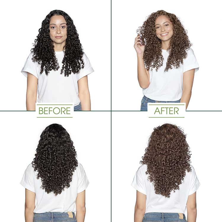 garnier hair color light natural brown shade before and after