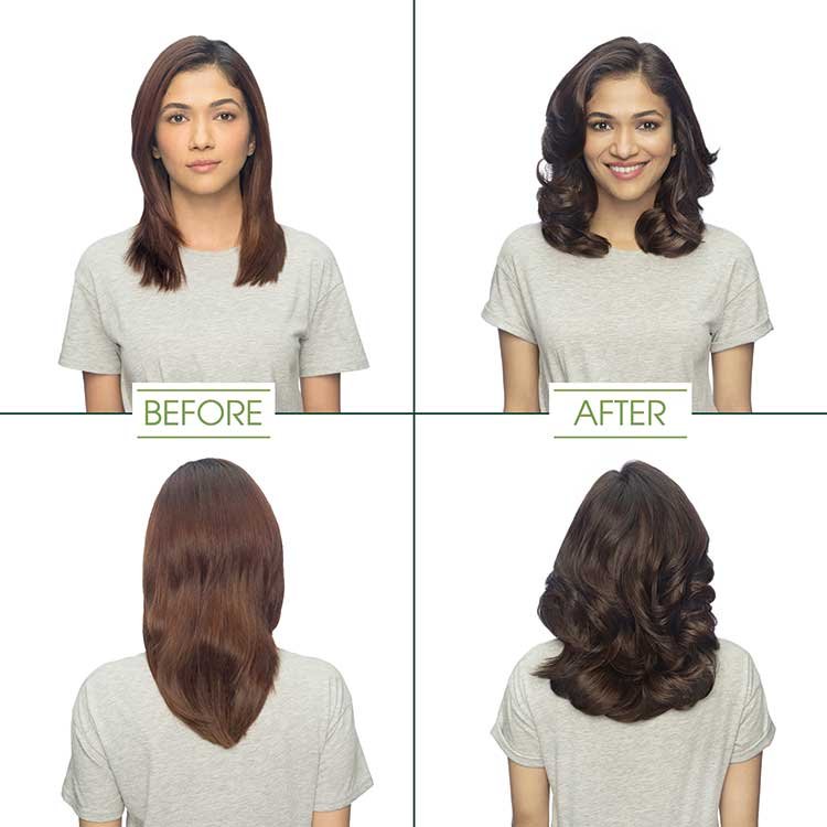 garnier hair color medium brown shade before and after