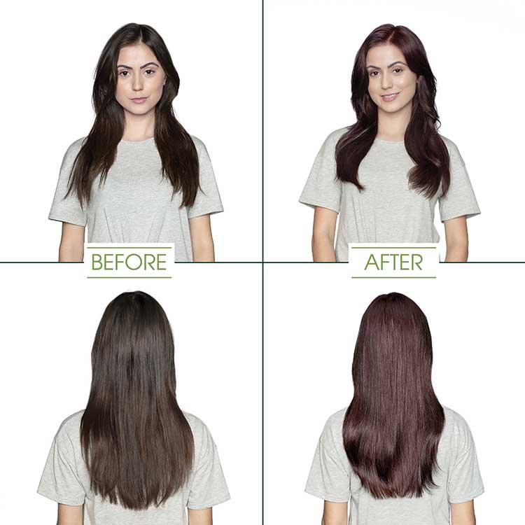 garnier hair color soft black shade before and after