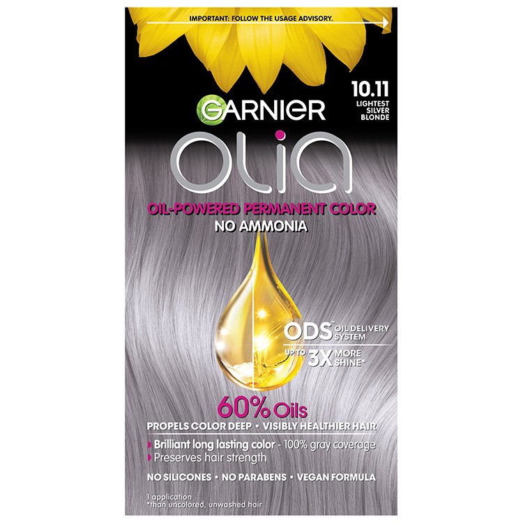 Olia Hair Color , Lightest Silver Blonde - Garnier