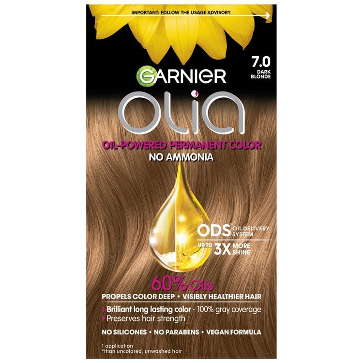 Olia - Ammonia-Free Permanent Hair Color - Dark Blonde - Garnier
