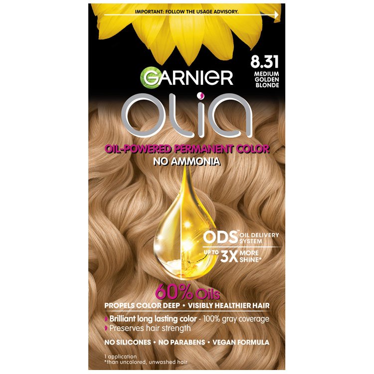 Olia Hair Color , Medium Golden Blonde - Garnier