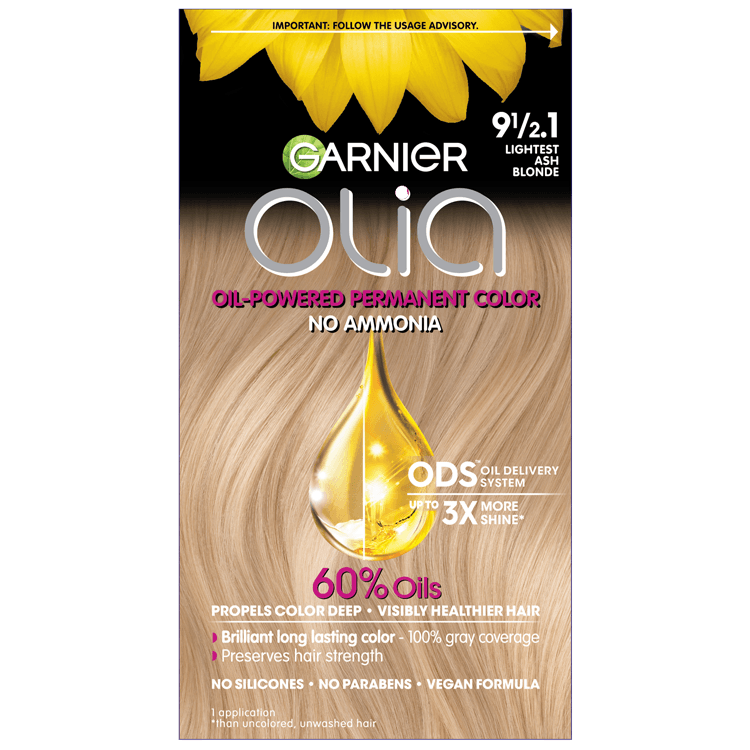 Olia Ammonia-Free Lightest Cool Blonde Hair Color - Garnier