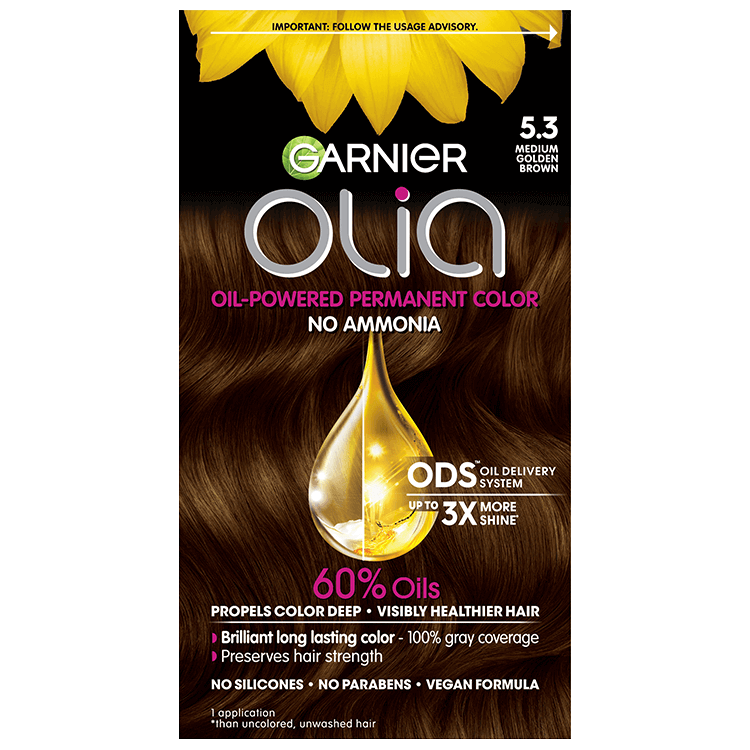 Olia - Ammonia-Free Permanent Hair Color - Med Golden Blonde - Garnier