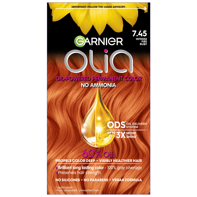 Olia Hair Color Powered Ammonia-Free Oil Color Hair - - Garnier