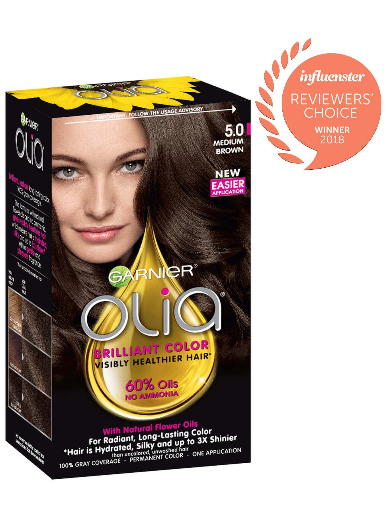 Olia Permanent Ammonia Free Hair Color Garnier